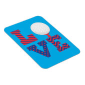Magnet Flexible Art de mots d'amour de golf (Côté Droit)