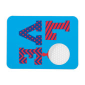 Magnet Flexible Art de mots d'amour de golf (Horizontal)