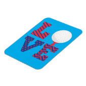 Magnet Flexible Art de mots d'amour de golf (Côté Gauche)