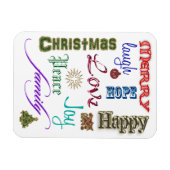 Magnet Flexible Art de Noël (Horizontal)