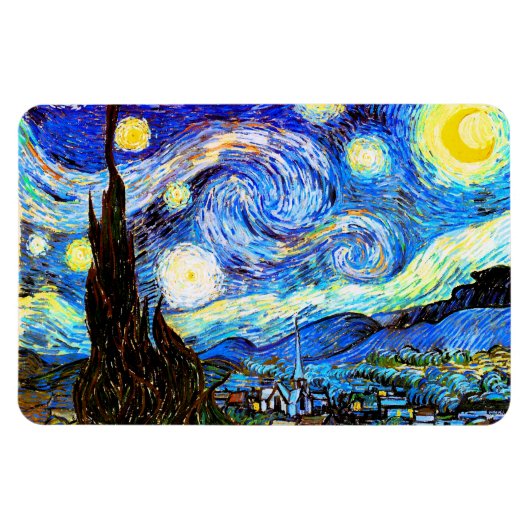 Magnet Flexible Art de nuit Van Gogh Starry (Horizontal)