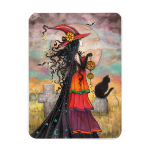 Magnet Flexible Art de sorcière Halloween Witch Way