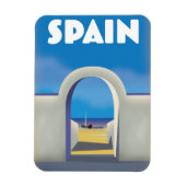 Magnet Flexible art de vacances rétro en Espagne (Vertical)