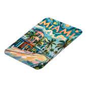 Magnet Flexible Art de voyage Ocean Drive de Miami dans le style d (Côté Gauche)