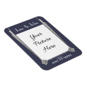 Magnet Flexible Art déco Swanky en bleu savourez le bon goût (Côté Droit)