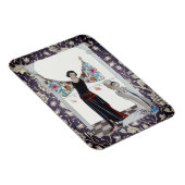 Magnet Flexible Art Déco Violet Accentué (Côté Droit)