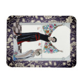 Magnet Flexible Art Déco Violet Accentué (Horizontal)
