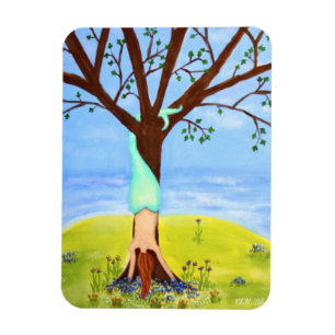 Magnet Flexible Art d'imaginaire de sirène "hors d'eau"