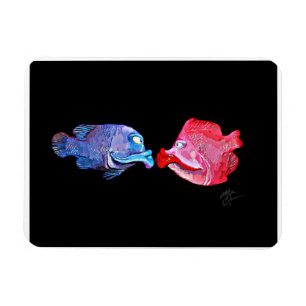 Magnet Flexible Art "embrassant poissons" par Mike Quinn
