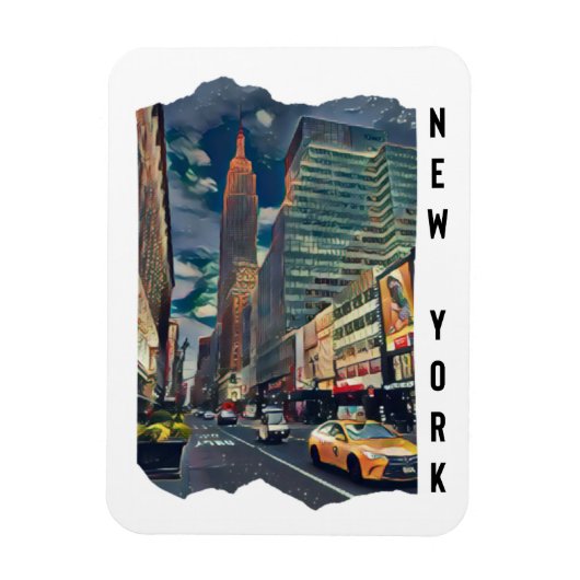 Magnet Flexible Art esthétique de New York (Vertical)