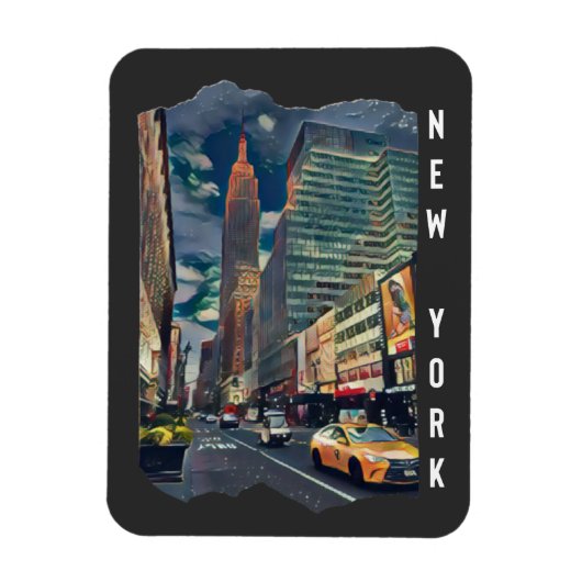 Magnet Flexible Art esthétique de New York (Vertical)