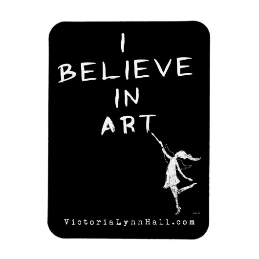 Magnet Flexible Art Fairy : Je Crois En La Valeur Promotionnelle D (Vertical)