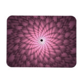 Magnet Flexible Art floral abstrait rose (Horizontal)