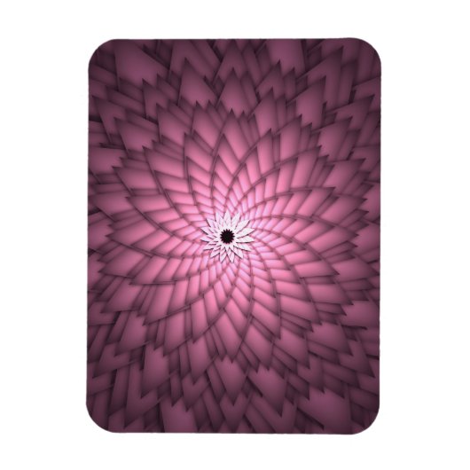 Magnet Flexible Art floral abstrait rose (Vertical)