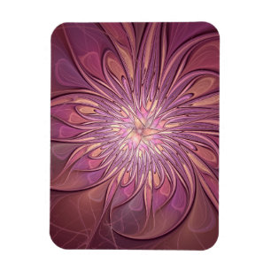 Magnet Flexible Art floral fractal moderne abstrait couleurs de ba