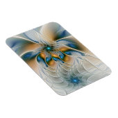 Magnet Flexible Art fractal abstrait et aérien avec du bleu (Côté Droit)
