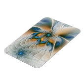 Magnet Flexible Art fractal abstrait et aérien avec du bleu (Côté Gauche)