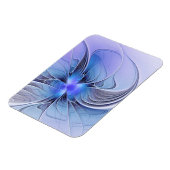 Magnet Flexible Art fractal moderne abstrait bleu lavande (Côté Gauche)