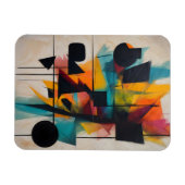 Magnet Flexible Art géométrique Abstrait dynamique (Horizontal)