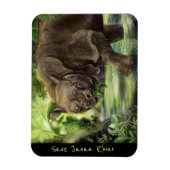 Magnet Flexible Art Javan Rhino (Vertical)