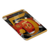 Magnet Flexible Art moderne cubiste Demuth Figure 5 en or (Côté Droit)