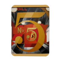 Art moderne cubiste Demuth Figure 5 en or