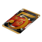 Magnet Flexible Art moderne cubiste Demuth Figure 5 en or (Côté Gauche)