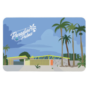 Magnet Flexible Art moderne du milieu du siècle - Las Vegas Parad