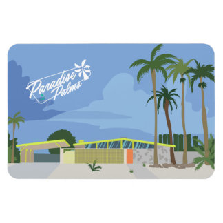 Magnet Flexible Art moderne du milieu du siècle - Las Vegas Paradi