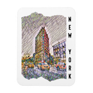 Magnet Flexible Art Mosaïque esthétique de New York