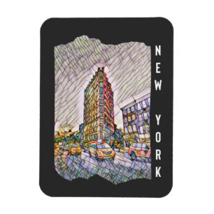 Magnet Flexible Art Mosaïque esthétique de New York