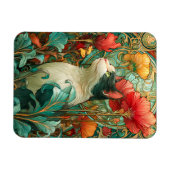 Magnet Flexible Art Nouveau Chat (Horizontal)