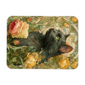 Magnet Flexible Art Nouveau Chat (Horizontal)