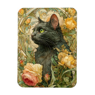 Magnet Flexible Art Nouveau Chat