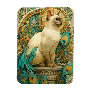 Magnet Flexible Art Nouveau Chat