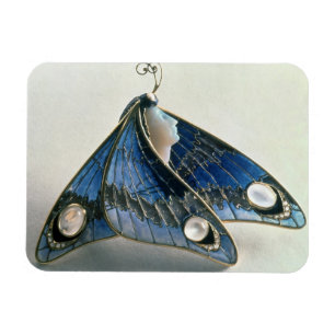 Magnet Flexible Art Nouveau pendentif sous forme de papillon, c.19