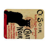 Magnet Flexible Art Nouveau vintage, Ce Soir Conversation Noir Cha (Horizontal)