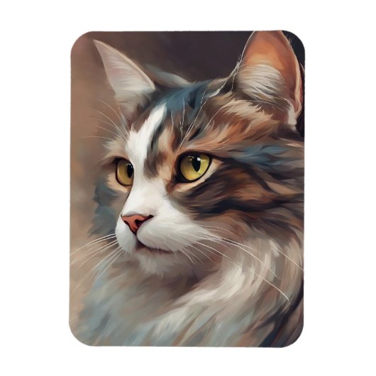 Magnet Flexible Art numérique Chat 718 (Vertical)