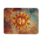 Magnet Flexible Art numérique de face solaire cosmique (Horizontal)