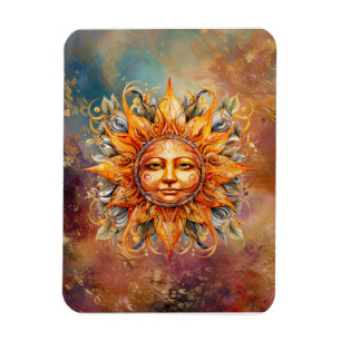 Magnet Flexible Art numérique de face solaire cosmique