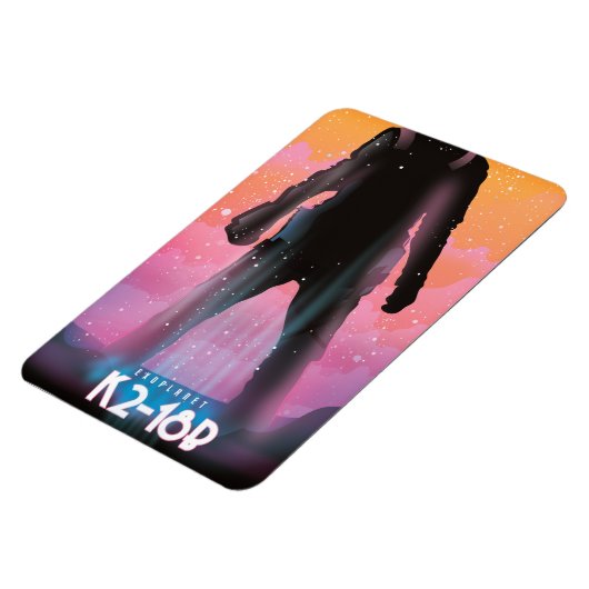 Magnet Flexible Art spatial exoplanète K2-18b (Côté Gauche)