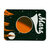 Magnet Flexible Art spatial vintage de Mars (Horizontal)