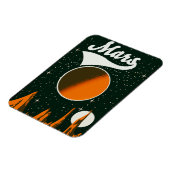 Magnet Flexible Art spatial vintage de Mars (Côté Gauche)