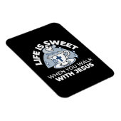 Magnet Flexible Art Vivant Fidèle - Teacup avec Croix et Dove (Côté Droit)