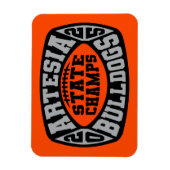 Magnet Flexible Artesia Bulldogs "State Champs" (Vertical)