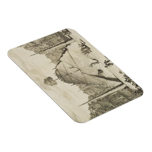 Magnet Flexible Artificial Mount Parnassus, engravé par Johannes V (Côté Droit)