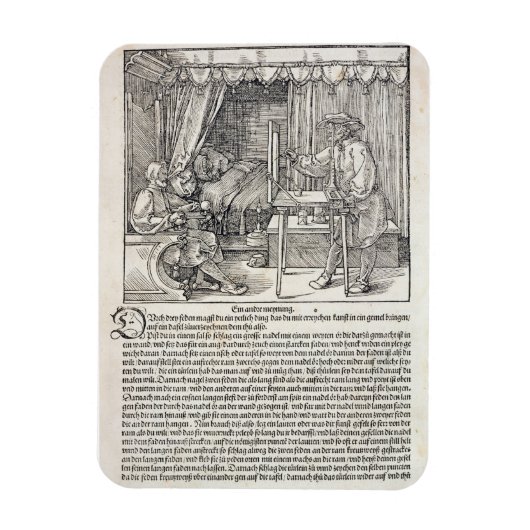 Magnet Flexible Artiste utilisant la machine à dessin de Durer pou (Vertical)