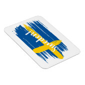 Magnet Flexible Artistic Brushstroke Sweden Flag (Côté Droit)