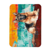 Magnet Flexible Artistic German Shepherd Abstract (Vertical)