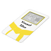 Magnet Flexible Arts martiaux - Ceinture jaune Photo (Côté Gauche)